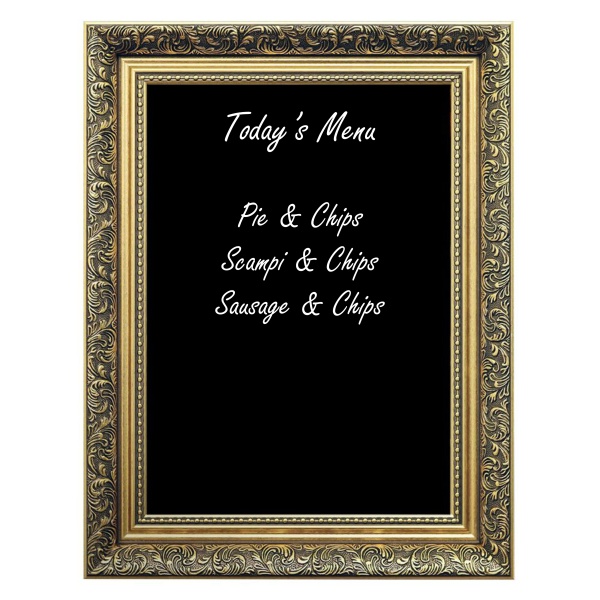 Extra Large Gold Framed Chalk Board Blackboard